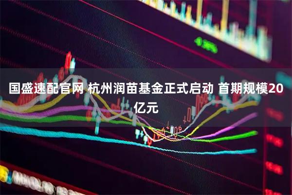 国盛速配官网 杭州润苗基金正式启动 首期规模20亿元