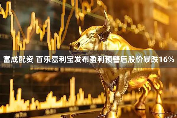 富成配资 百乐嘉利宝发布盈利预警后股价暴跌16%